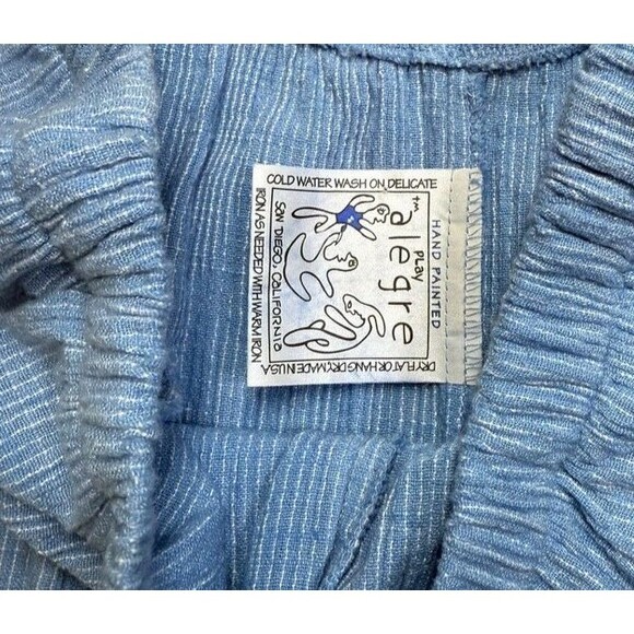 Play Alegre Women's Size Medium Cotton Hand Painted Pant/Top 2 Piece Outfit Set - Picture 5 of 13